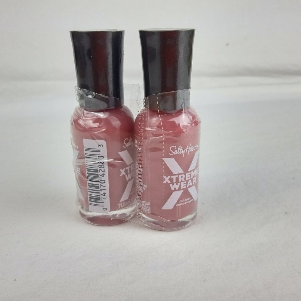 2 Pack New Sally Hansen Extreme Wear Nail Polish Mauve Over 189 .40 OZ each